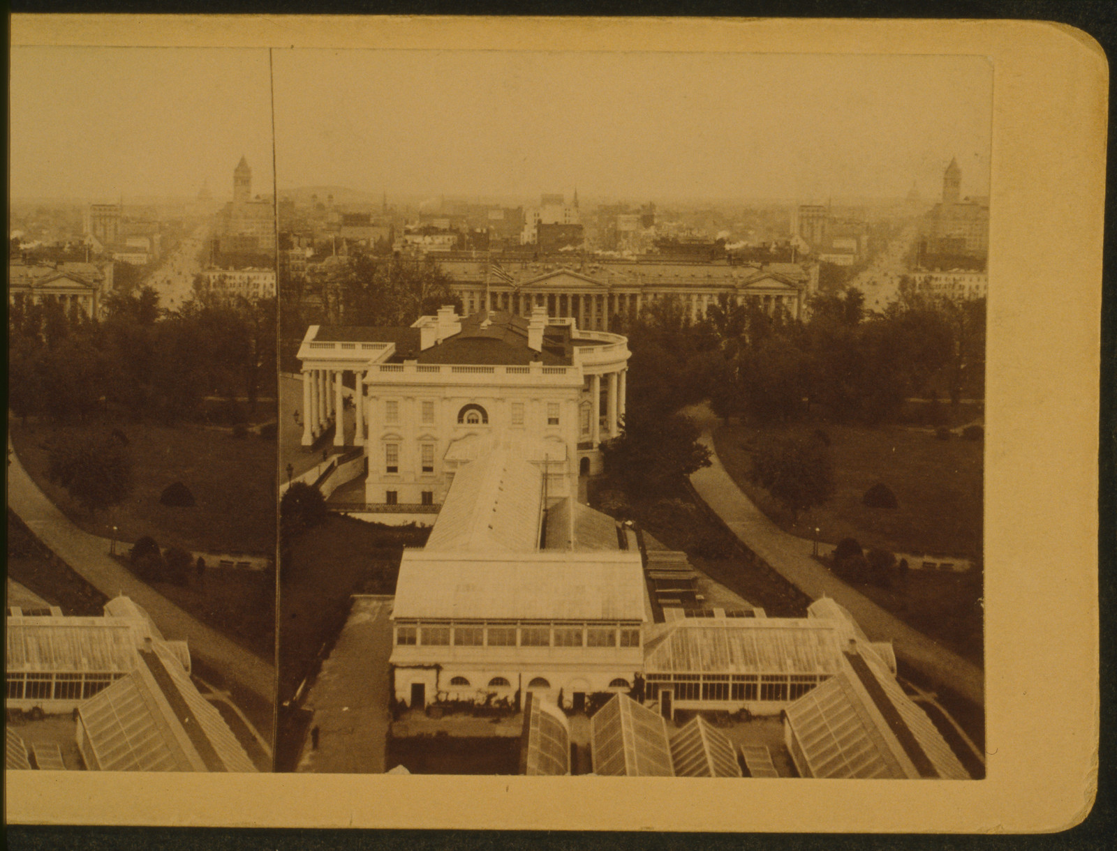 White House U.S. Treasury & Penn. Ave. Washington D.C., 1900 — historic photograph