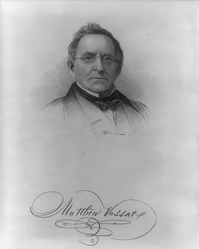 [Matthew Vassar, 1792-1868, bust portrait, facing right]
