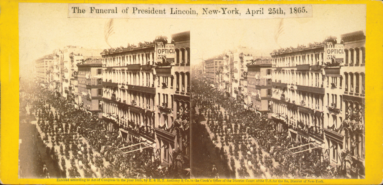 The Funeral Of President Lincoln, New York, April 25th, 1865, c. 1865 — historic image