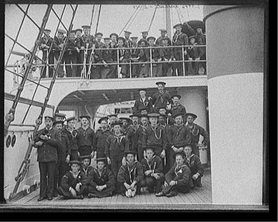 [U.S.S. San Francisco, ship's company], [between 1890 and 1901] — historic photograph