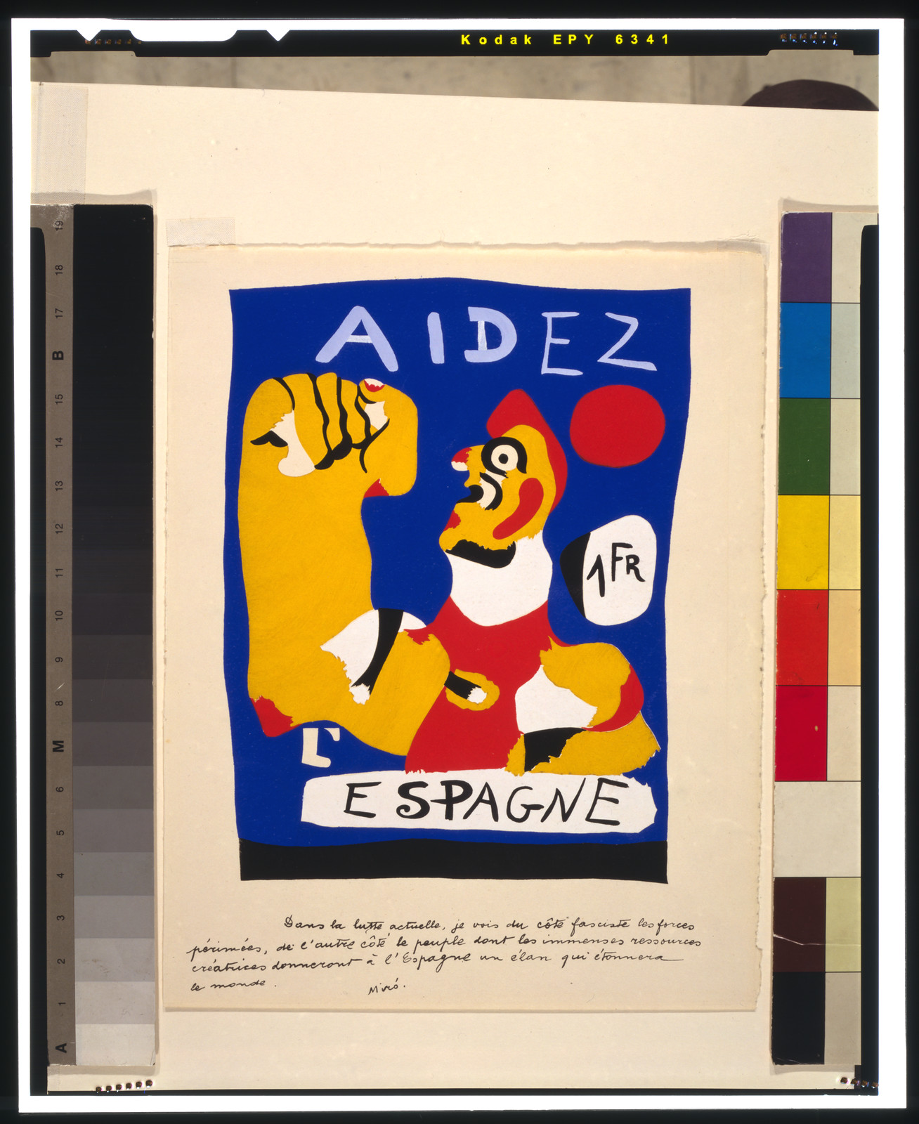 Aidez L'Espagne, Paris : Imprimerie moderne, 1937. — vintage poster