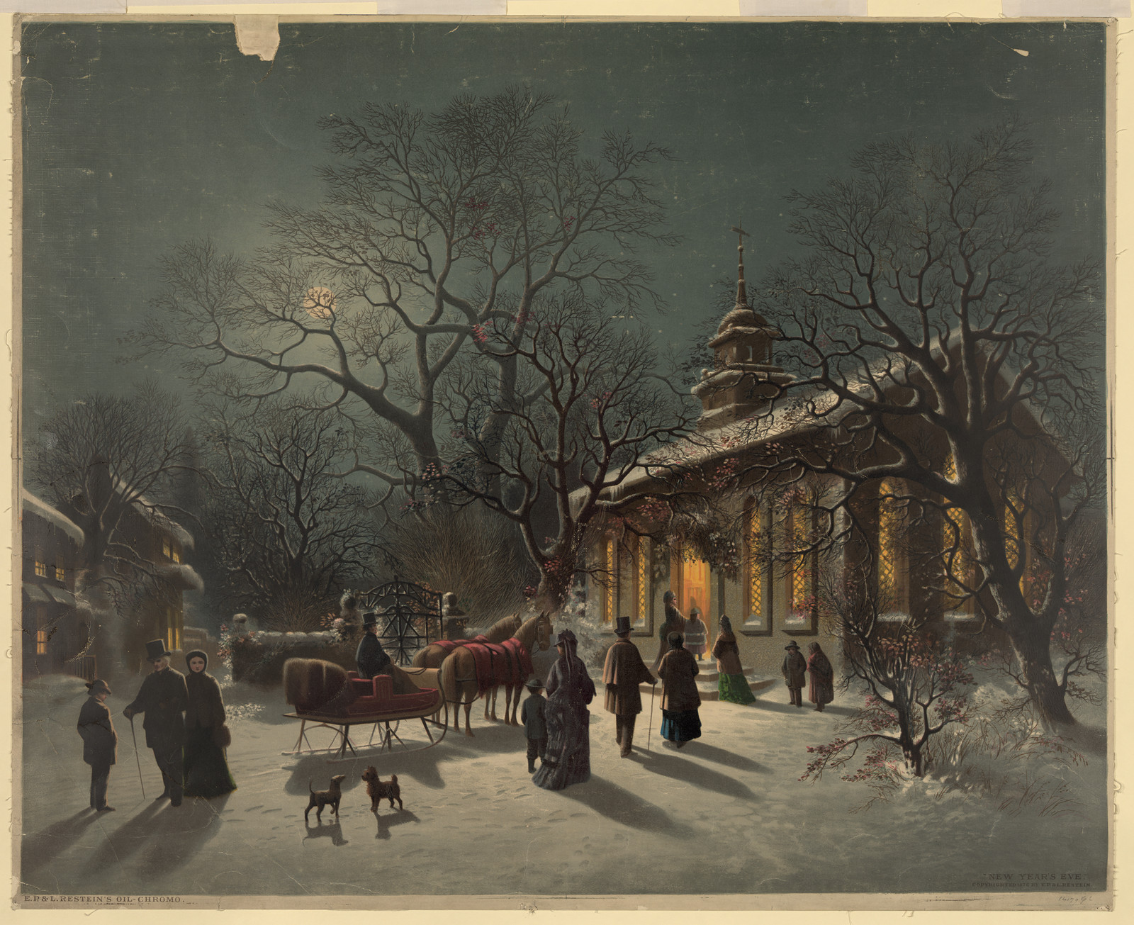 New Year's Eve, c1876. — historic print