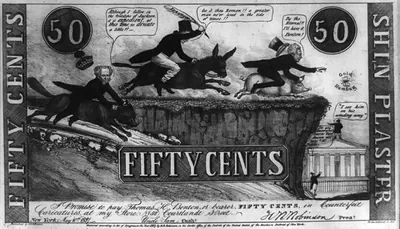 Fifty cents. Shin plaster