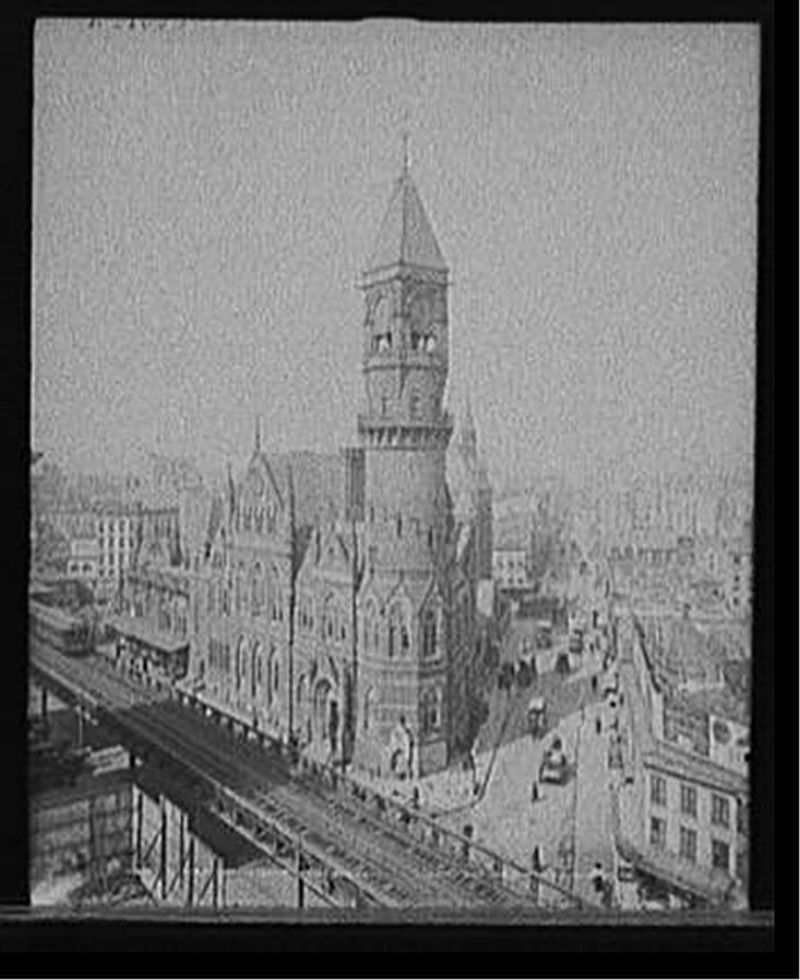 Jefferson Market Court House, New York, c1905. — historic photograph