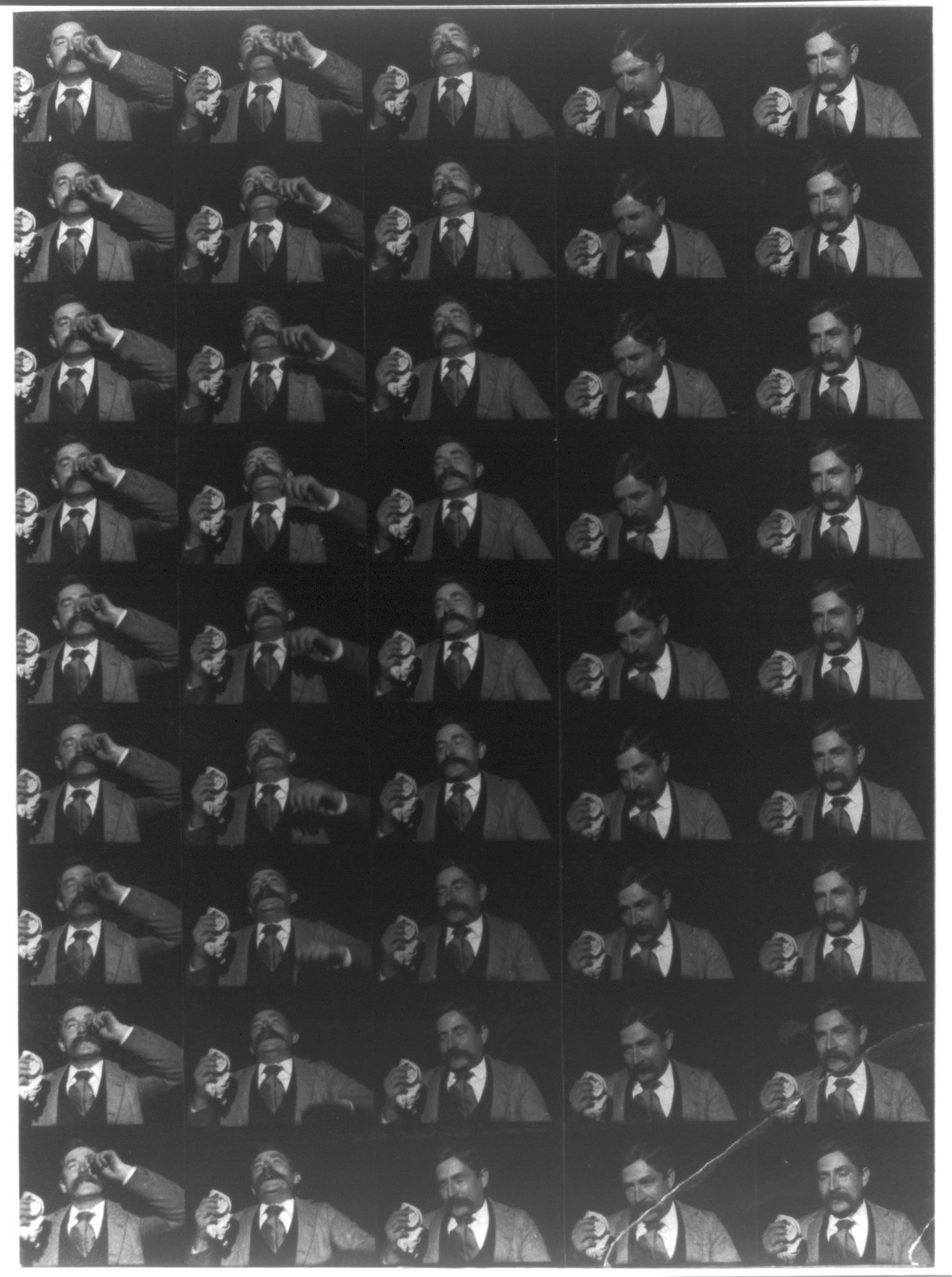 Edison kinetoscopic record of a sneeze / taken & copyrighted by W.K.-L. Dickson, Orange, N.J., c1894 Jan. 9. — historic photograph