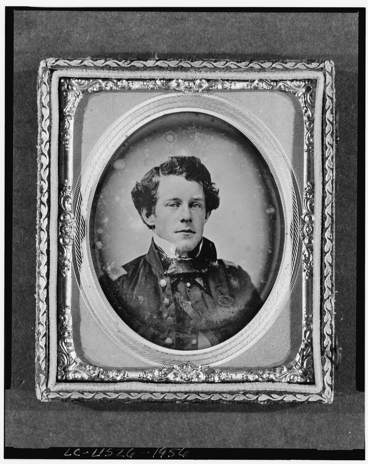 Unidentified man headan, 1840 — historic photograph