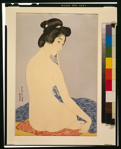 [Woman after bath (the model Tomi after bath)]
