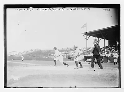 Boston at NY (AL); Willie Keeler-Lou Criger-Silk O'Loughlin (baseball)