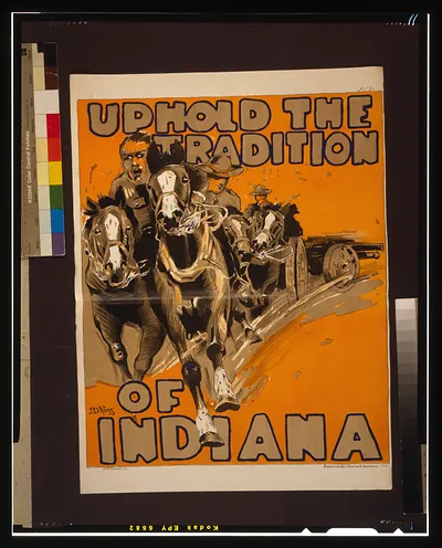 Uphold the tradition of Indiana / J.D. Ross; Wm. B. Burford, Lith.
