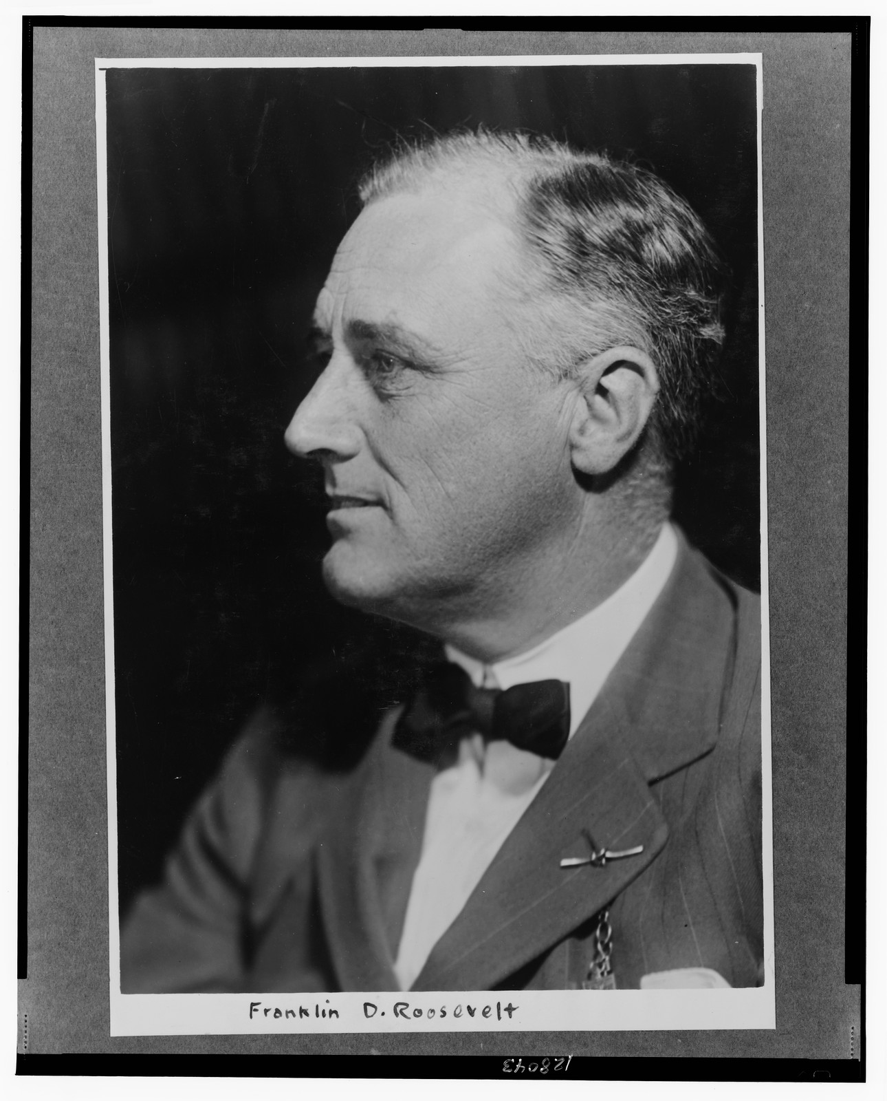 [Franklin D. Roosevelt, head-and-shoulders portrait, facing left], c1932. — historic photograph