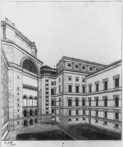 Library of Congress. Plans and Design. Courtyard