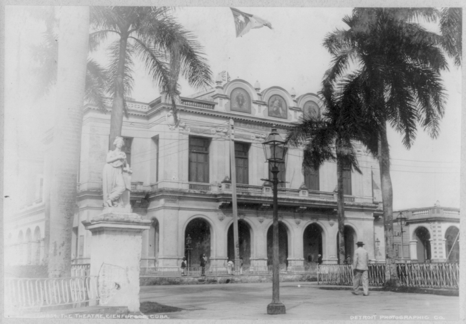 The Theatre, Cienfuegos, Cuba — historic photograph