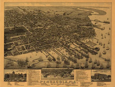 FL Pensacola 1885 MAP