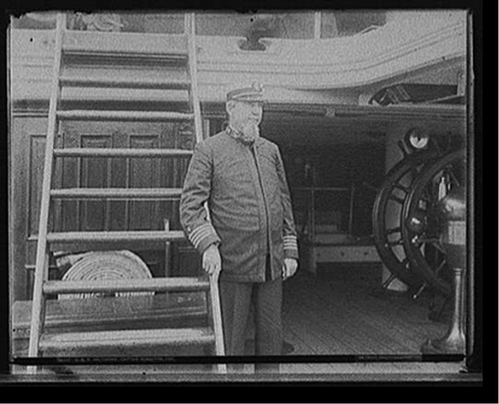 U.S.S. Baltimore, Captain Forsythe [sic], 1900 — historic photograph