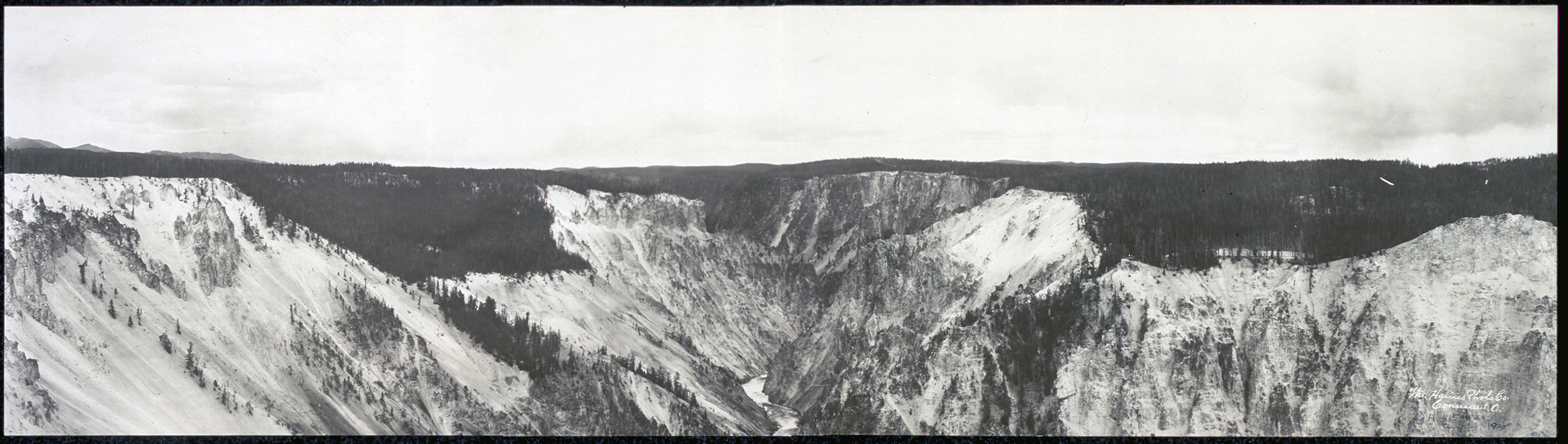 WY 1908 Grand Canon of the Yellowstone PHOTO, 1908 — historic image