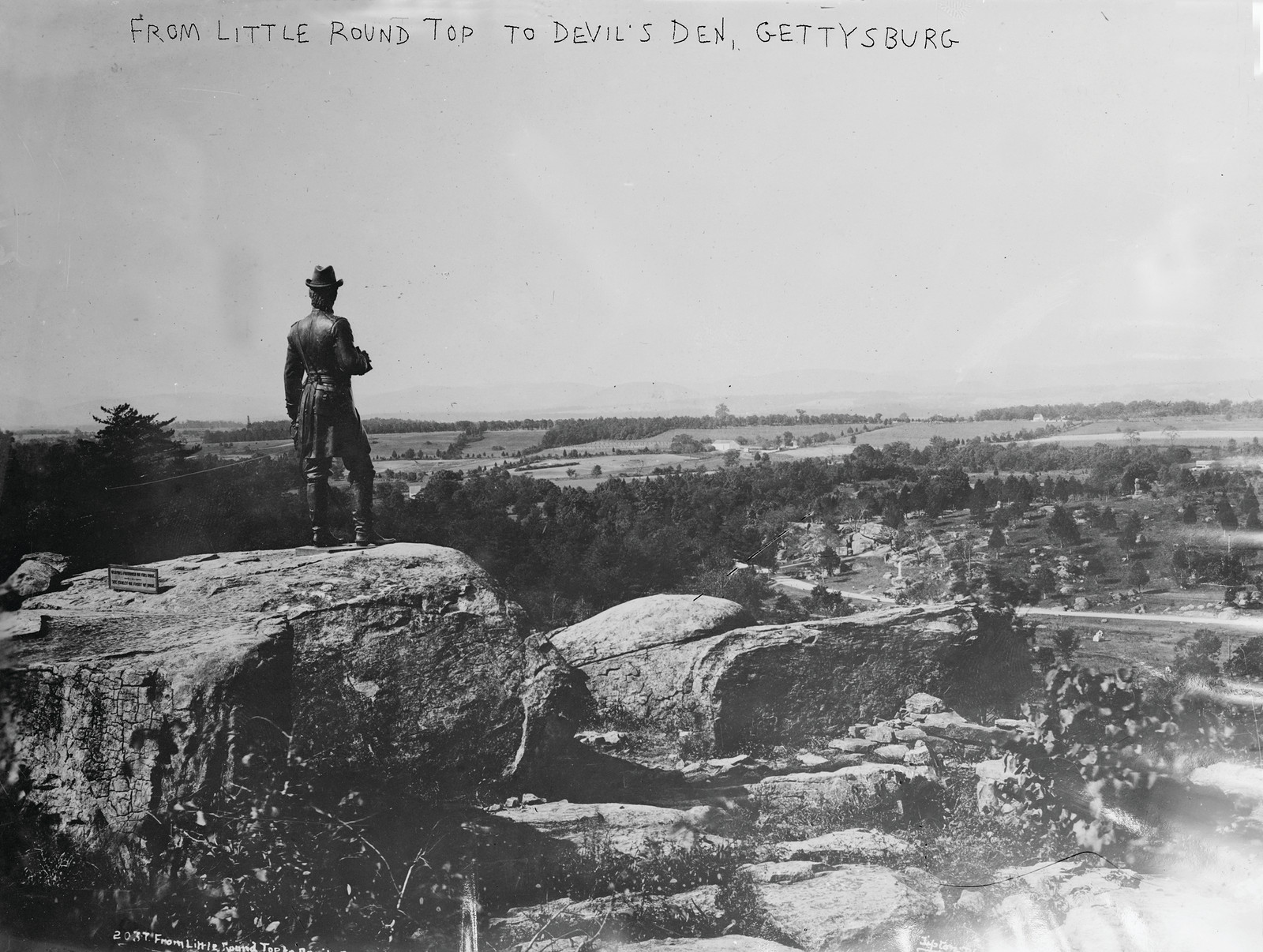 From Little Round Top to Devil's Den, Gettysburg — historic image