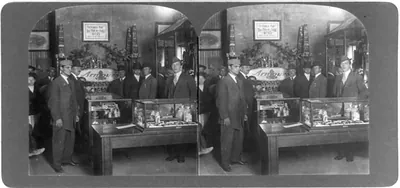 Everybody welcome reception room of Armours Packing Plant, 100,000 visitors annually, Chicago, U.S.A.