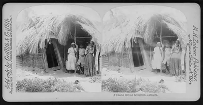 A coolie hut at Kingston, Jamaica