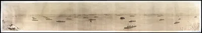PANAMA 1906 U.S. fleet off of coast