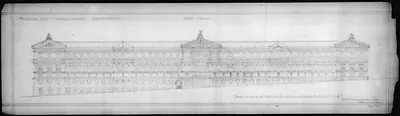 [Library of Congress (New Congress Library") D.C. West front elevation]"