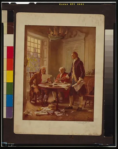 Writing the Declaration of Independence, 1776 / J.L.G. Ferris.