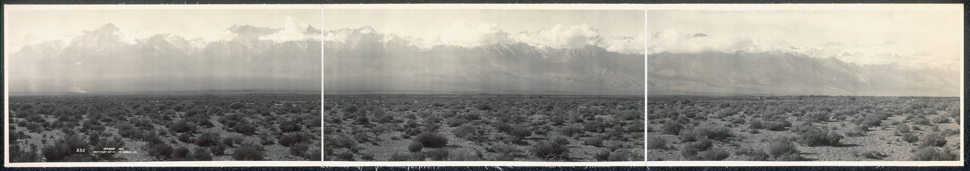 Sierra Nevada from Citrus, California, 1911, 1911 — historic image
