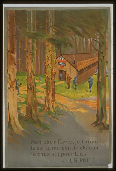 Mon cher foyer je taime tu es la maison de chacun le chez soi pour tous -- un poilu