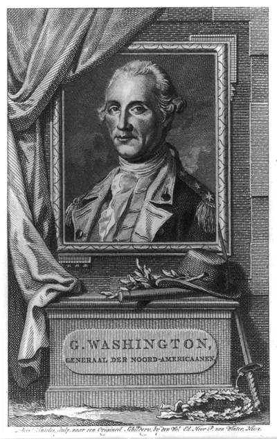 G. Washington, generaal der Noord-Americaanen / Reinr Vinkeles, sculp. naar een origineel schildery, by den Wel Ed. Heer P. van Winter, Nic:z.