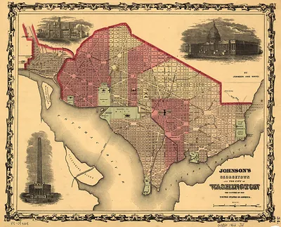 Johnson's Georgetown and the City of Washington, the Capital of the United States of America
