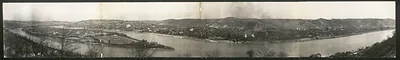 Birds eye view Wheeling, West Virginia
