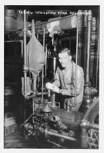 Taking indication from gas engine