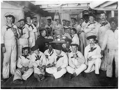 U.S.S. NEWARK - Sailor's mess