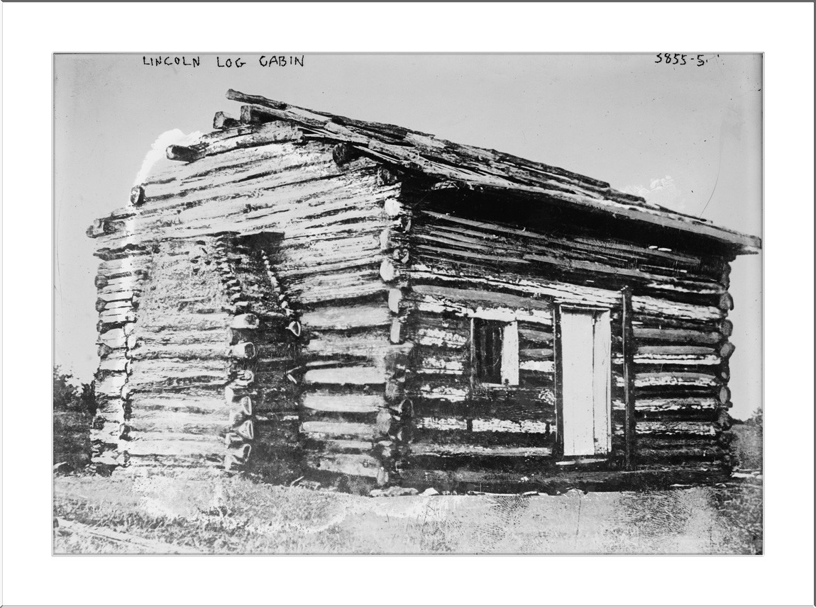Lincoln Log Cabin — historic image