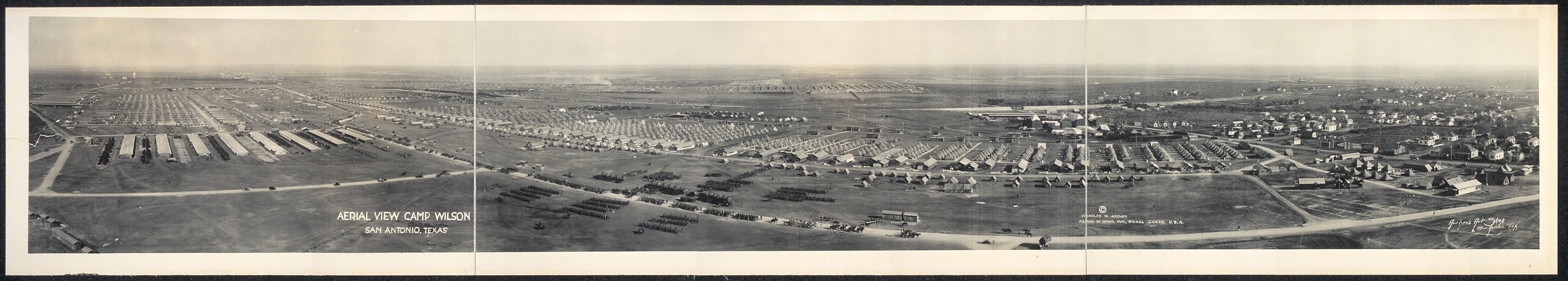 Aerial Camp Wilson, San Antonio, Texas, 1917, 1917 — historic image