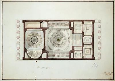 [Bank building (2nd Bank of the United States") Pennsylvania. Reflected ceiling plan]"