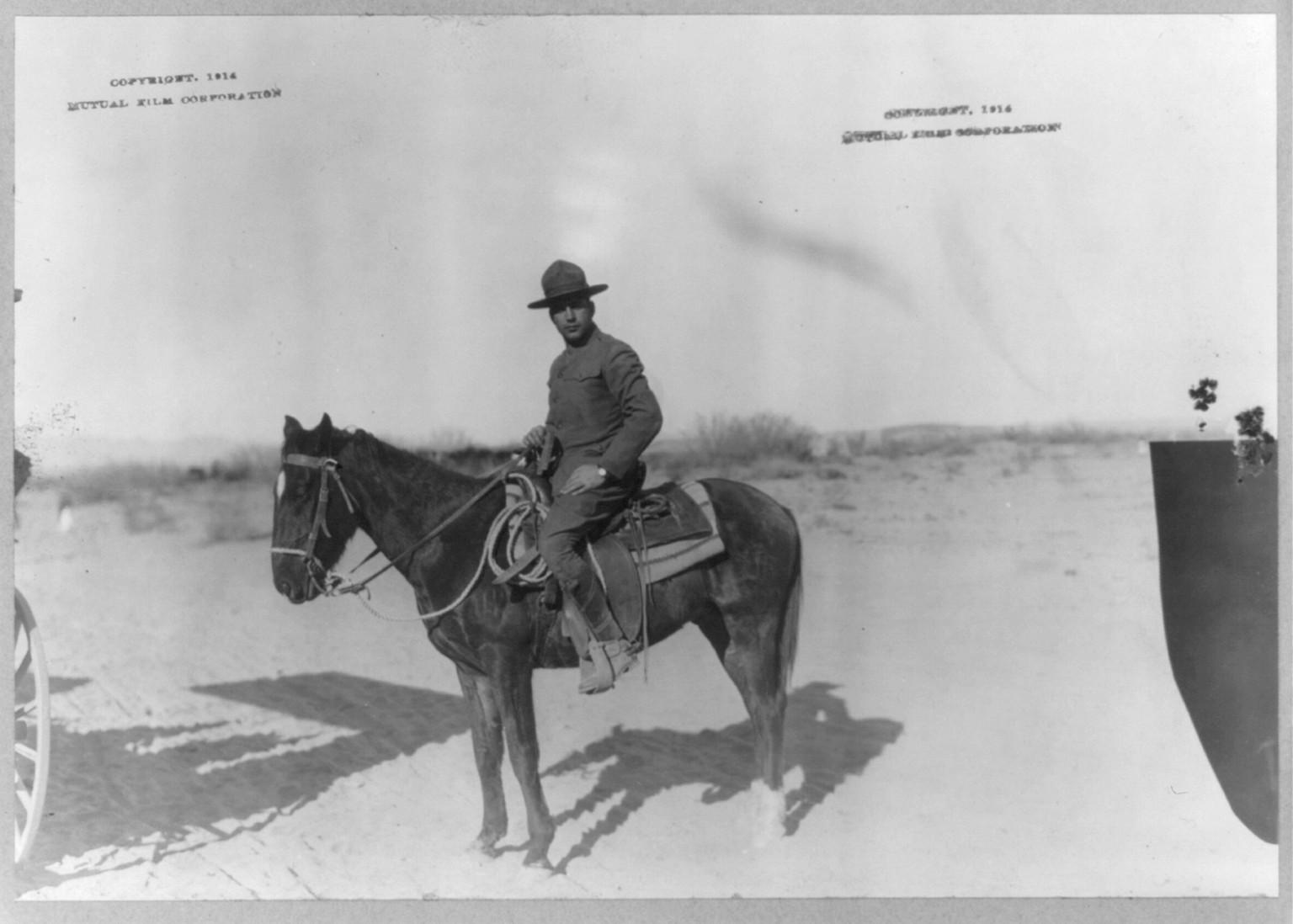 [U.S. Army in Mexico, 1914: soldier on horseback], c1914 Jan. 29. — historic photograph