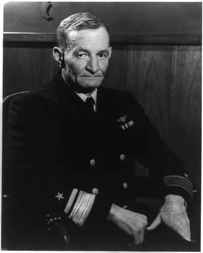 [Rear Admiral John S. McCain, USN, half-length portrait, facing slightly to the right]