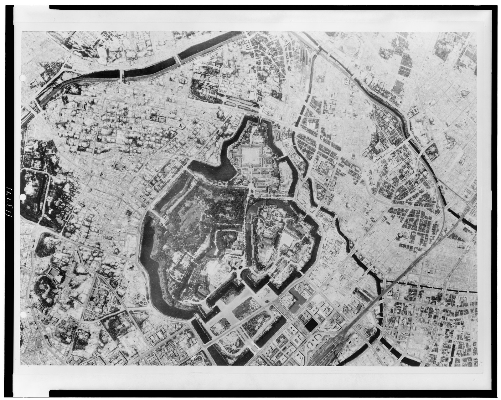 [Aerial view of Tokyo, after bombing by U.S. 20th Air Force], [1945] — historic photograph