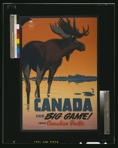 Canada for big game! Travel Canadian Pacific / Ewart.