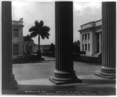 Cuba, Havana, University of Havana--a partial view of the gardens