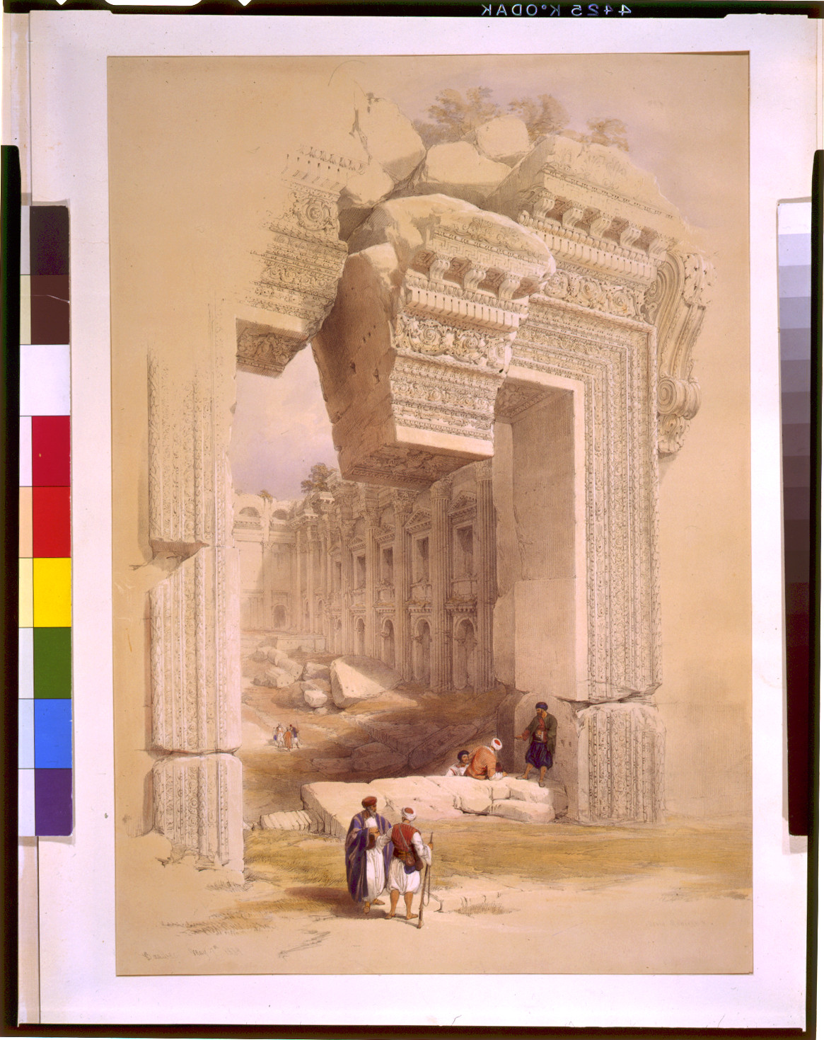Baalbec May 7th 1839 / David Roberts, R.A., [published 1843] — antique lithograph