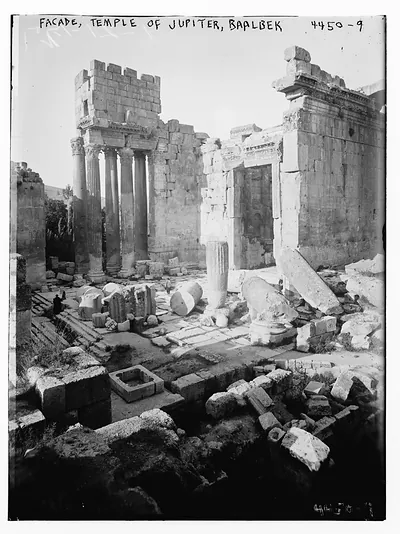 Façade, Temple of Jupiter, Baalbek