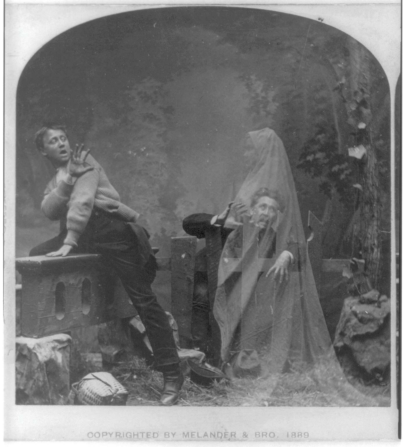 The Haunted Lane, c. 1898 — historic photograph