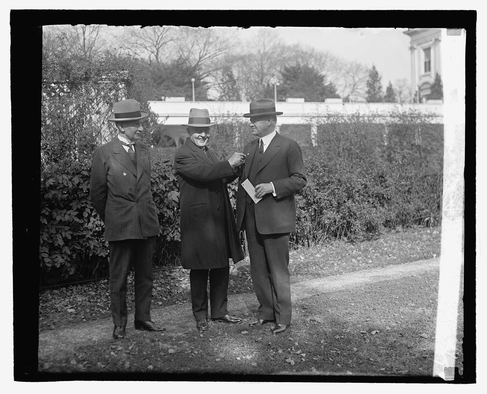 Hoover, Dawes & Payne, 11/5/29, [19]29 November 5. — historic photograph