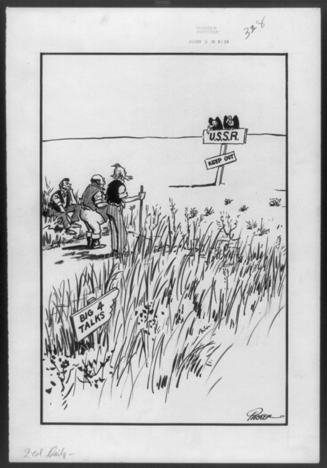 [In the middle of nowhere!] — historic drawing