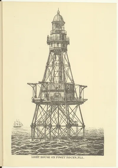 Lighthouseon Fowey Rocks Fla