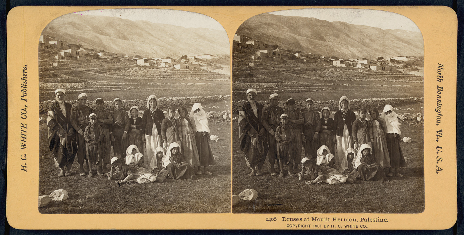 Druses at Mount Hermon Palestine, 1901 — historic photograph
