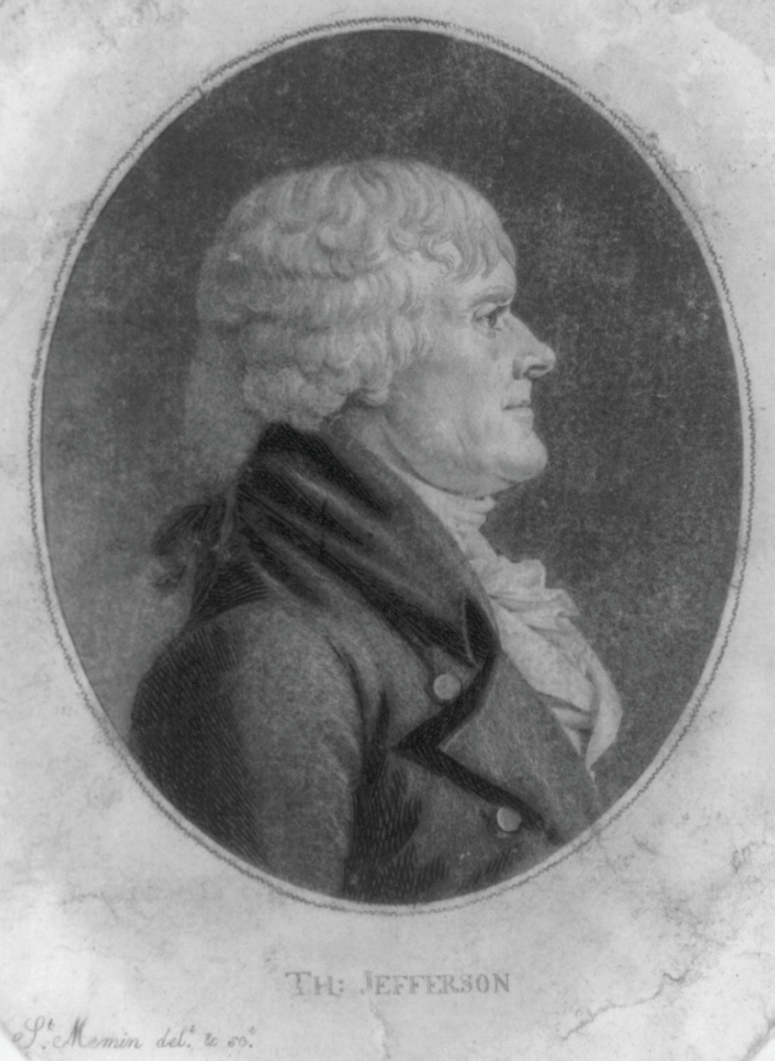 [Thomas Jefferson, head-and-shoulders portrait, right profile], [Washington, D.C. : 1804] — antique engraving