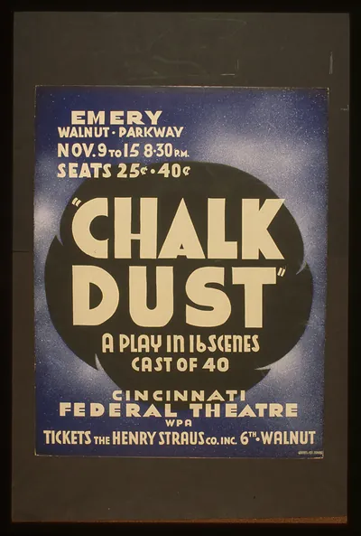 Chalk dust a play in 16 scenes cast of 40