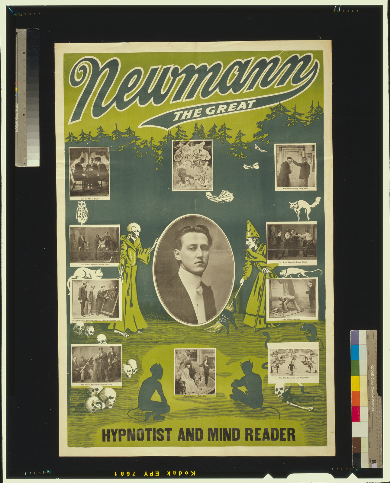 Newmann the Great hypnotist and mind reader., [c1916] — vintage poster